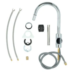 Atlantic Keukenkraan Jeremy Met Hendel En Uittrekbare Sproeikop Chroom -InterieurKunst Verkoopwinkel 123 18540