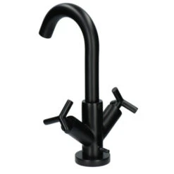 Absolut Wastafelkraan Post 2-knops Zwart -InterieurKunst Verkoopwinkel 123 18571