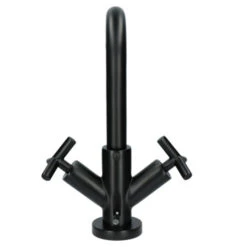 Absolut Wastafelkraan Post 2-knops Zwart -InterieurKunst Verkoopwinkel 123 18572