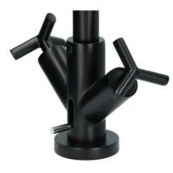 Absolut Wastafelkraan Post 2-knops Zwart -InterieurKunst Verkoopwinkel 123 18578