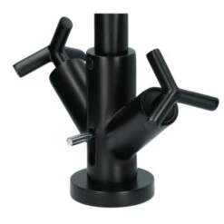 Absolut Wastafelkraan Post 2-knops Zwart -InterieurKunst Verkoopwinkel 123 18579