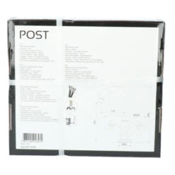 Absolut Wastafelkraan Post 2-knops Zwart -InterieurKunst Verkoopwinkel 123 18582