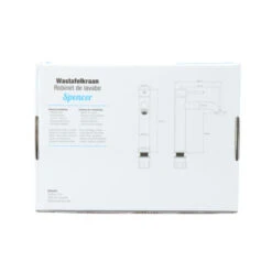 Atlantic Wastafelkraan Spencer Met Hendel RVS -InterieurKunst Verkoopwinkel 123 18607