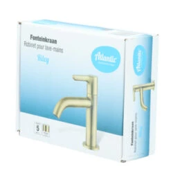 Atlantic Fonteinkraan Riley Met Hendel Messing -InterieurKunst Verkoopwinkel 123 18626