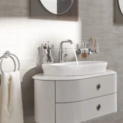 GROHE Wastafelkraan Essence M-size Met Hendel En Waste Chroom -InterieurKunst Verkoopwinkel 123 18647