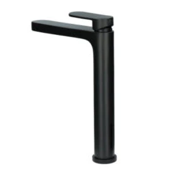 Absolut Wastafelkraan Iode Hoge Uitloop Met Hendel En Waste Zwart -InterieurKunst Verkoopwinkel 123 18676