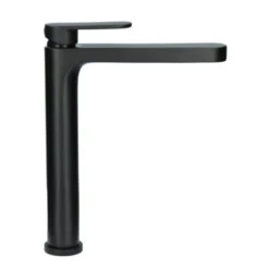 Absolut Wastafelkraan Iode Hoge Uitloop Met Hendel En Waste Zwart -InterieurKunst Verkoopwinkel 123 18679
