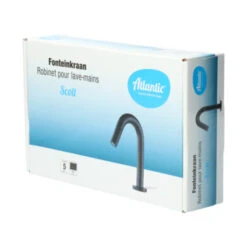 Atlantic Fonteinkraan Scott Met Draaiknop Zwart -InterieurKunst Verkoopwinkel 123 18698
