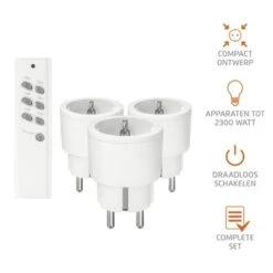 KlikAanKlikUit Set Draadloze Schakelaar APC3-2300R -InterieurKunst Verkoopwinkel 123 1870
