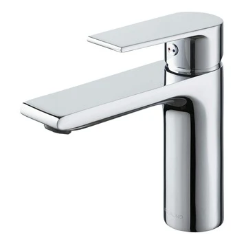 Aqualino Wastafelkraan Rotaldo Met Hendel En Waste Chroom 1 Aqualino Wastafelkraan Rotaldo Met Hendel En Waste Chroom