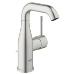 GROHE Wastafelkraan Essence M-size Met Hendel En Waste Supersteel