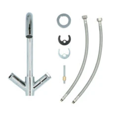 Aqualino Keukenkraan Fortore 2-knops Chroom -InterieurKunst Verkoopwinkel 123 18789