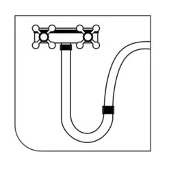 Tiger Stijgpijp Chroom -InterieurKunst Verkoopwinkel 123 18816