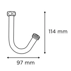 Tiger Stijgpijp Chroom -InterieurKunst Verkoopwinkel 123 18817
