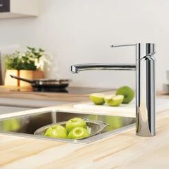 Grohe Keukenkraan Wave Cosmopolitan Met Hendel Chroom -InterieurKunst Verkoopwinkel 123 18827