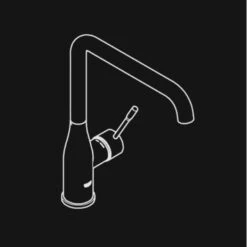 GROHE Keukenkraan Essence L-size Met Hendel Chroom -InterieurKunst Verkoopwinkel 123 18858