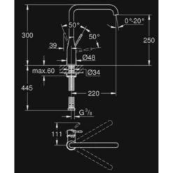 GROHE Keukenkraan Essence L-size Met Hendel Chroom -InterieurKunst Verkoopwinkel 123 18859