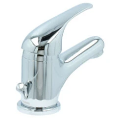 OK Wastafelkraan Met Hendel En Waste Chroom -InterieurKunst Verkoopwinkel 123 18866