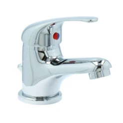 OK Wastafelkraan Met Hendel En Waste Chroom -InterieurKunst Verkoopwinkel 123 18868