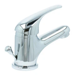 OK Wastafelkraan Met Hendel En Waste Chroom -InterieurKunst Verkoopwinkel 123 18871