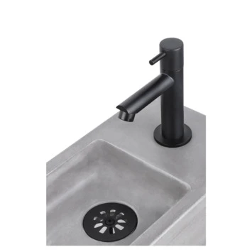 Differnz Fonteinkraan Recht Mat Zwart 2 Differnz Fonteinkraan Recht Mat Zwart - Afbeelding 2