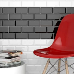 Wandtegel Metro Zwart 7,5x15 Cm 0,5 M² -InterieurKunst Verkoopwinkel 123 18953