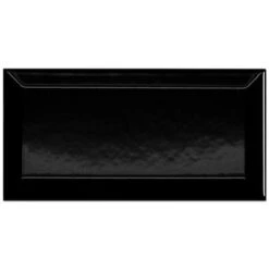 Wandtegel Metro Zwart 10x20 Cm 0,96 M²