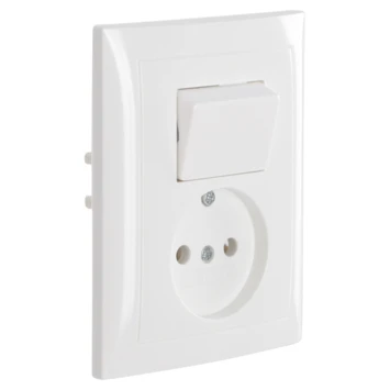 Berker S.1 Stopcontact Met Wisselschakelaar Wit 2 Berker S.1 Stopcontact Met Wisselschakelaar Wit - Afbeelding 2