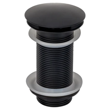 Sanivesk Afvoerplug Click 6/4" Rond + Overloop Lang Zwart 1 Sanivesk Afvoerplug Click 6/4" Rond + Overloop Lang Zwart