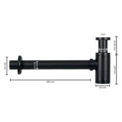 Differnz Sifon Mat Zwart -InterieurKunst Verkoopwinkel 123 19519