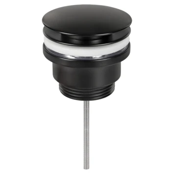 Differnz Wastafelafvoerploeg Click Pop-up Zwart 1 Differnz Wastafelafvoerploeg Click Pop-up Zwart