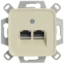 Busch-Jaeger Reflex Contactdoos CAT6 UTP Creme