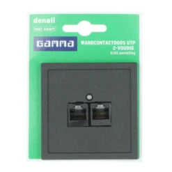 GAMMA Denali Stopcontact UTP Mat Zwart -InterieurKunst Verkoopwinkel 123 1969
