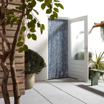 Livn Deurgordijn Chenille Blauw 90x220 Cm 4 Livn Deurgordijn Chenille Blauw 90x220 Cm - Afbeelding 4