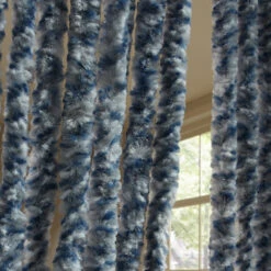 Livn Deurgordijn Chenille Blauw 90x220 Cm 9 Livn Deurgordijn Chenille Blauw 90x220 Cm -InterieurKunst Verkoopwinkel 123 19716