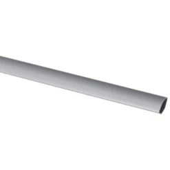 Kwartrond Profiel Kunststof RVS Look Zelfklevend 14x14mm 260cm