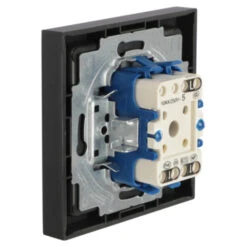 Busch-Jaeger Future Linear Afdekraam 1-voudig Zwart -InterieurKunst Verkoopwinkel 123 1984