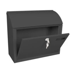 Brievenbus Staal Denian Antraciet -InterieurKunst Verkoopwinkel 123 19848