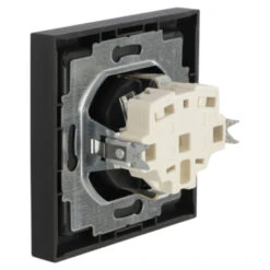 Busch-Jaeger Future Linear Afdekraam 1-voudig Zwart -InterieurKunst Verkoopwinkel 123 1986