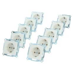 Schneider Electric Merten System-M Voordeelpack Inbouw Stopcontact 10 Stuks