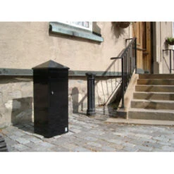 Brievenbus Staand Vierkant Zwart -InterieurKunst Verkoopwinkel 123 20101