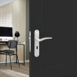 GAMMA Deurkrukset Palermo Langschild Sleutel 56mm Aluminium -InterieurKunst Verkoopwinkel 123 20176