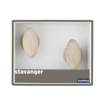 GAMMA Knopkruk Rond Rozet Stavanger Hout Beuken 2 GAMMA Knopkruk Rond Rozet Stavanger Hout Beuken - Afbeelding 2