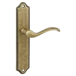 GAMMA Deurkrukset Athene Langschild Blind Messing Antiek