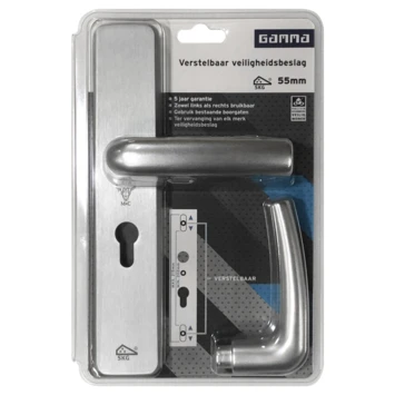 GAMMA Veiligheidsbeslag LS SKG 3-sterren Achterdeur 55 Mm 2 GAMMA Veiligheidsbeslag LS SKG 3-sterren Achterdeur 55 Mm - Afbeelding 2