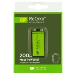 GP Oplaadbare Batterij 9 Volt -InterieurKunst Verkoopwinkel 123 206