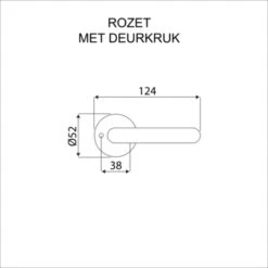 GAMMA Deurkrukset Argos Rozet Rond Tin Look (messing) -InterieurKunst Verkoopwinkel 123 20635