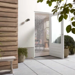 Livn Deurgordijn Beats Transparant/wit 100x230 Cm -InterieurKunst Verkoopwinkel 123 20682