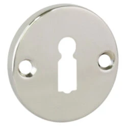 GAMMA Sleutel Rozet Rond Nikkel Glans (messing)