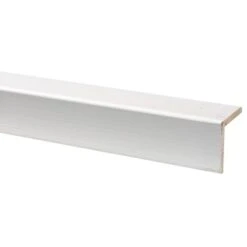 Hoeklat Grenen Wit Gegrond 44x44 Mm 270 Cm